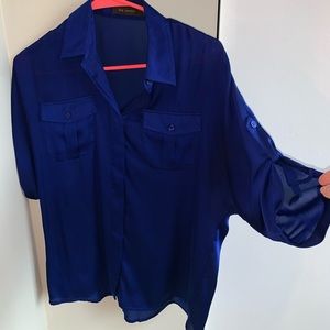 Blue/purple loose top